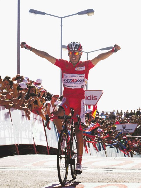  Golpe de autoridad. Joaquim “Purito” Rodríguez devoró los 190,5 kilómetros y continúa de líder.EFE.