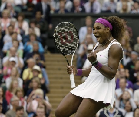 Serena Williams bate a Kvitova, vigente campeona. Williams acumula 41 títulos individuales, 13 de ellos de Grand Slam. AP.