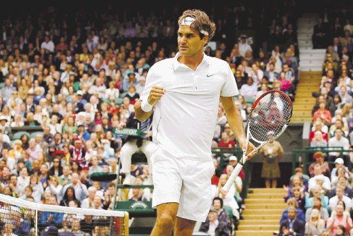  “La semifinal es un gran reto”. Federer dice que en semifinales es cuando aparece su mejor tenis.EFE.