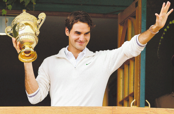  Con elogios aplaudieron a Federer. El “Expreso suizo” sigue los pasos de su ídolo Pete Sampras y va por más. AFP.