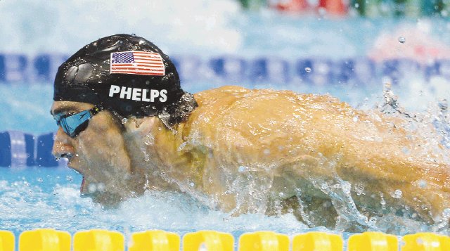  “Estoy de regreso”. Phelps busca colgarse su primer oro en Londres 2012.AP.