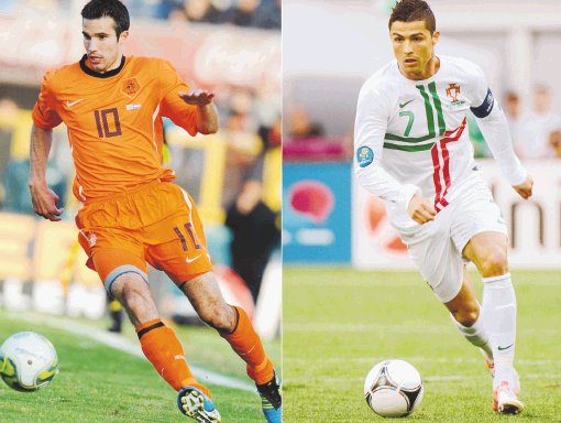 Portugal y Holanda disputan permanencia su en la Euro. Robin van Persie necesita anotar y rogar por un milagro. Mientras que Cristiano Ronaldo está en la obligación de no fallarle a su país.AFP.