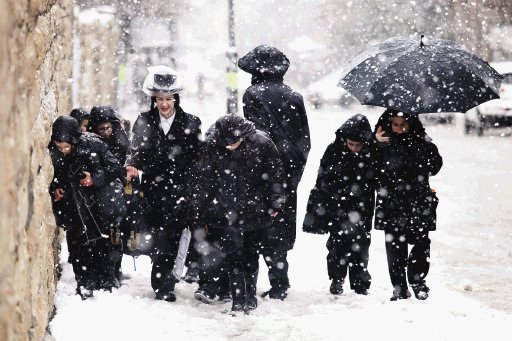  Nieve invade Jerusalén No caía nieve en la ciudad Santa desde hace cuatro años