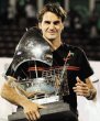  Federer logró su título 72 en Dubai. Este es el quinto cetro que gana el suizo en Dubai.AFP.