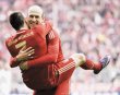 Festín del Bayern Munich. Ribery y Robben. AFP.