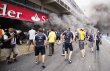  Incendios en la Fórmula Uno. La explosión en el garaje de Williams asustó a todos.EFE.