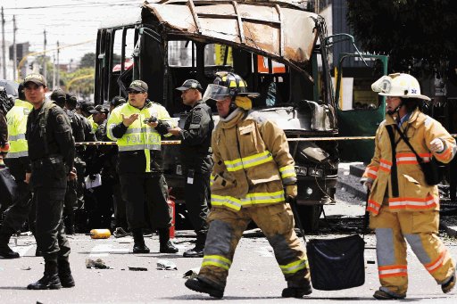 Ascienden a 5 los muertos en el atentado de Bogotá También hay 25 heridos