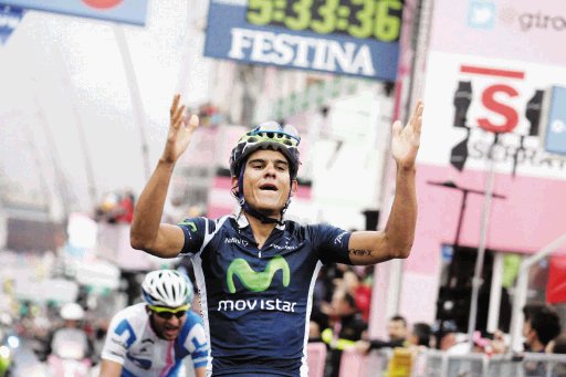 Andrey Amador gana 14° etapa del Giro de Italia. El tico se convirtió ayer en un hito más para la historia deportiva del país.
