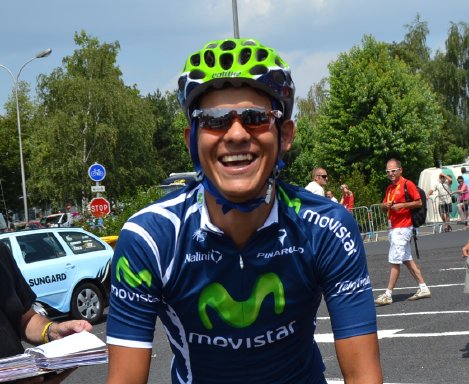 Amador sube en la clasificación general del Giro de Italia. Andrey Amador. Archivo.