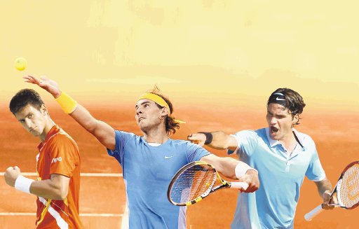  Nadal tiene una cita con la historia. La marca de Djokovic en París es 25-7, la de Nadal 45-1 y la de Federer 49-12.