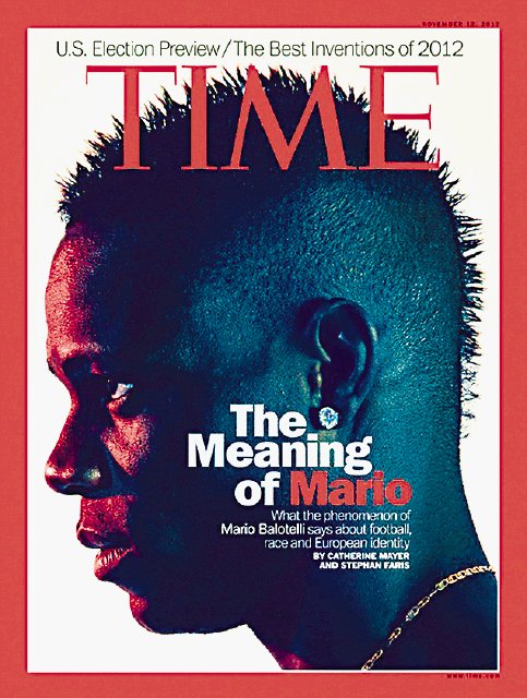  Balotelli en Time. En la portada.