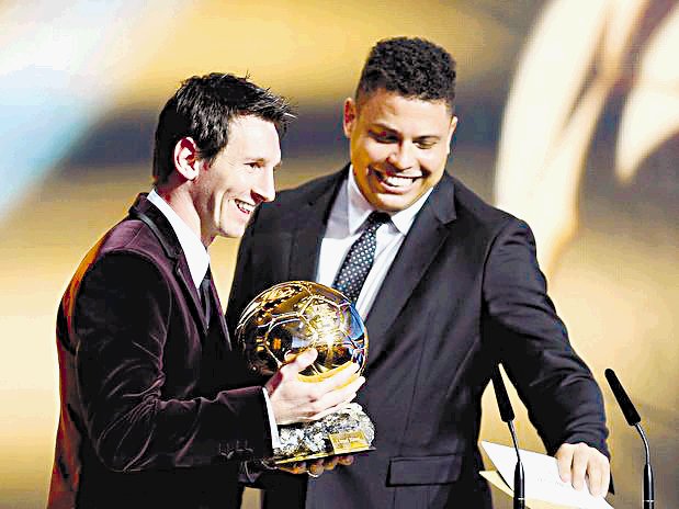  Ronaldo era el ídolo de Messi. Messi con Ronaldo.