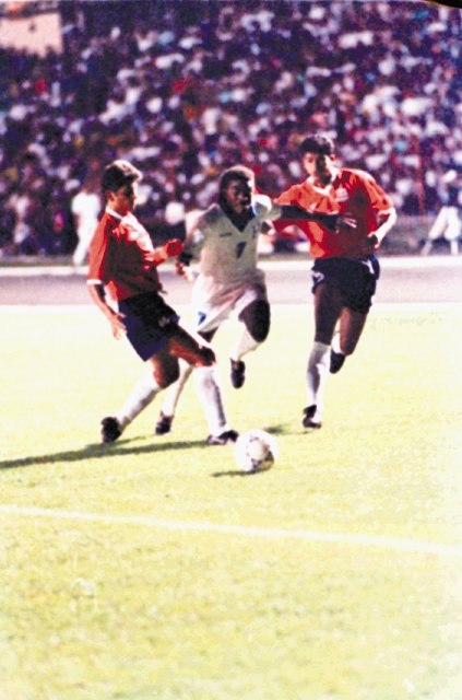  Severos golpes recibidos. 5 de diciembre de 1992 perdió 1-2 en Honduras.archivo.
