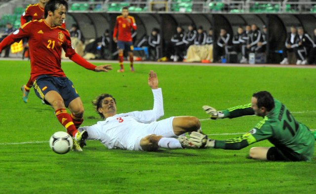 España derrota a Bielorrusia 4 goles por 0. Foto: AFP