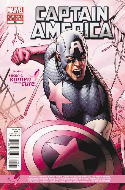  Súperheroes contra el cáncer. El Capitán América no tuvo problema en cambiar su traje en pro de una buena causa. Internet.