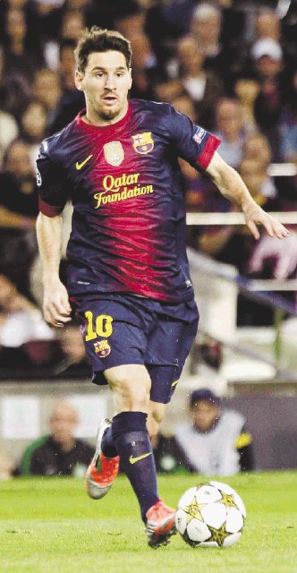 “Tigre”de otro planeta. Messi suma 11 anotaciones en la liga española, con un promedio de 1,3.EFE