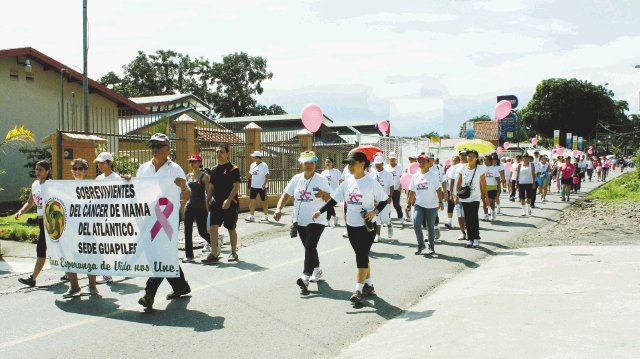 Caminaron para crear conciencia. Prevención R. Montero.