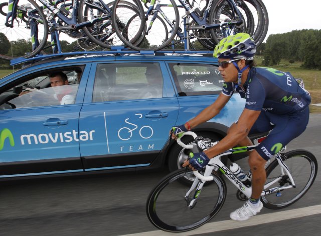 Andrey lamentó caída en el Mundial de Ciclismo. El costarricense junto a su compañero Jonathan Castroviejo quedaron sin opciones luego de una caída. Foto: AP.