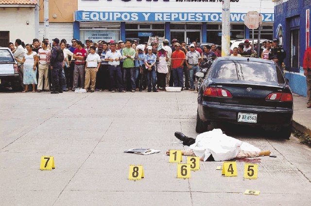  Honduras con mayor cantidad de homicidios Tiene la tasa más alta a nivel mundial